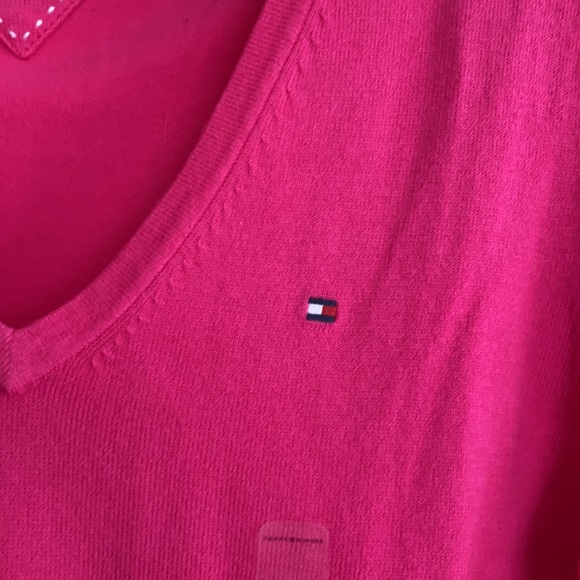 TOMMY HILFIGER V NECK LONG SLEEVE SWEATER/CARDIGAN - Picture 3 of 11